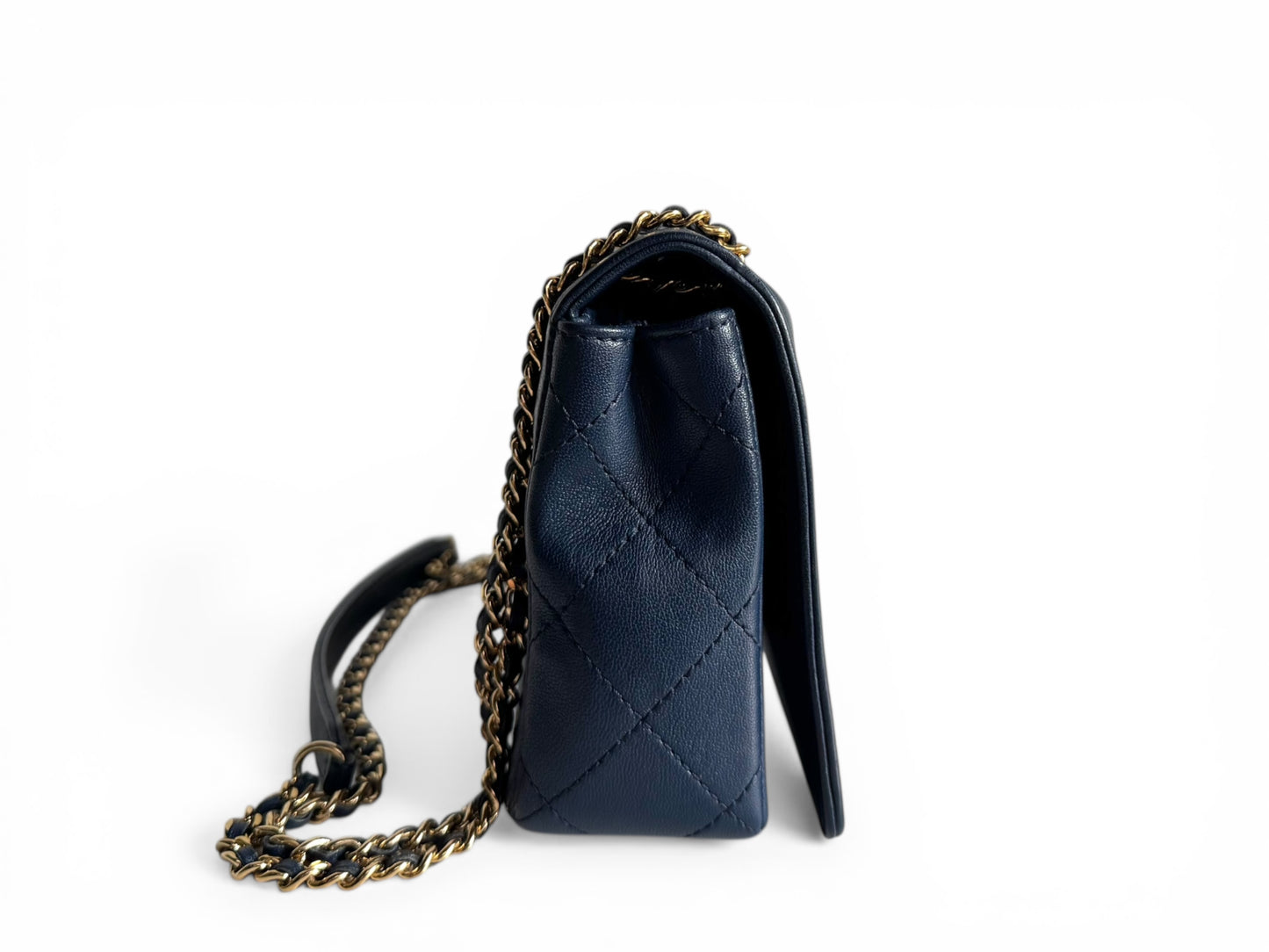 CHANEL Sheepskin Quilted Mademoiselle Flap Bag Tasche