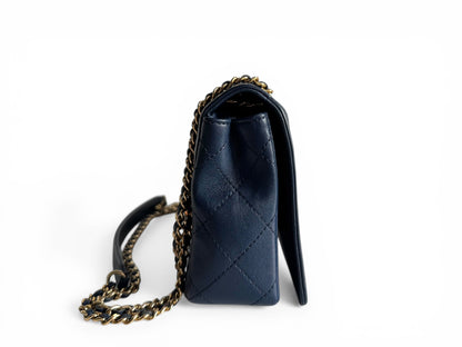 CHANEL Sheepskin Quilted Mademoiselle Flap Bag Tasche