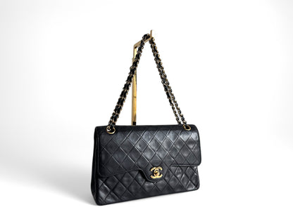 Chanel Lambskin Matelasse Double Flap Bag