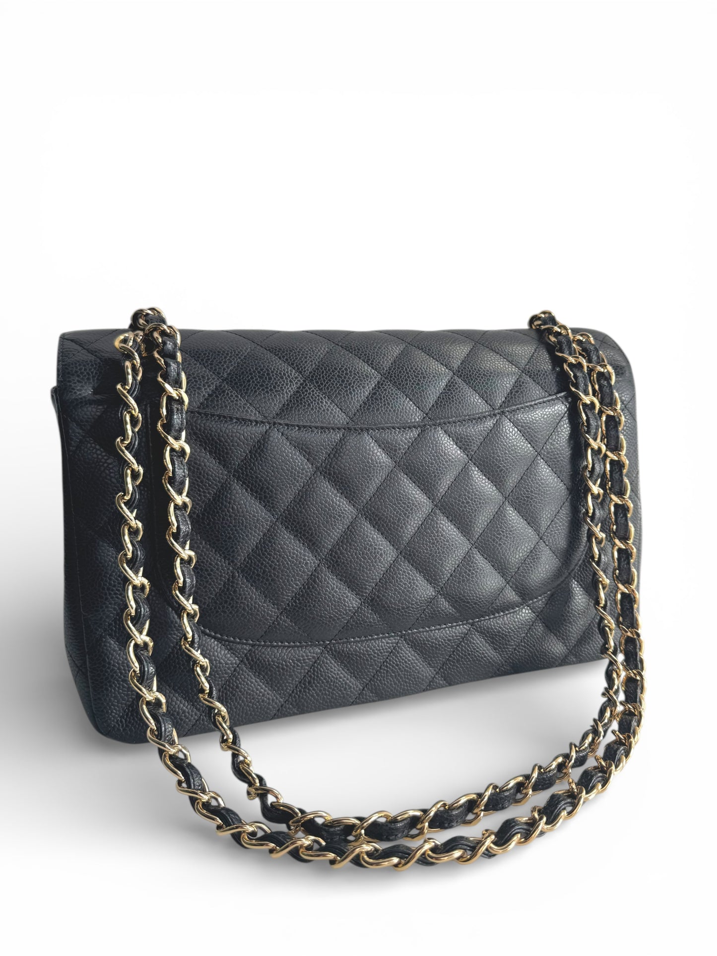 CHANEL Caviar Quilted Jumbo Double Flap