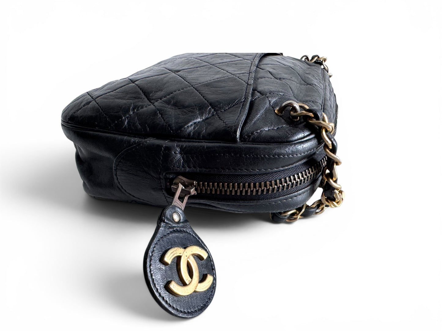 CHANEL Vintage Quilted Camera Bag