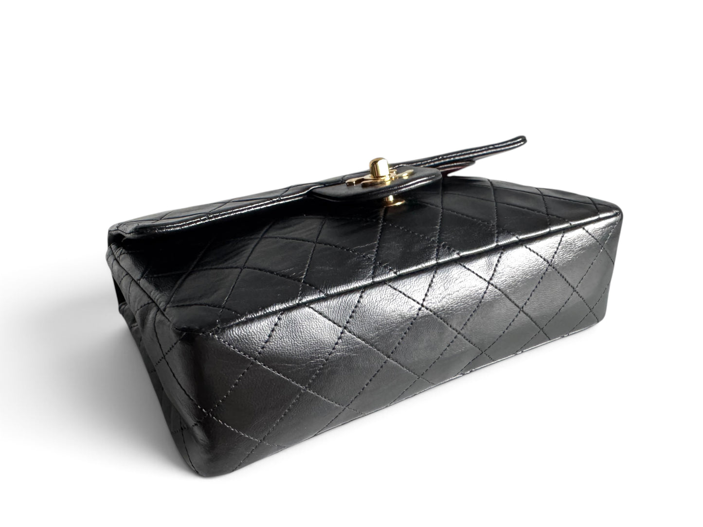CHANEL Lambskin Quilted Small Double Flap
