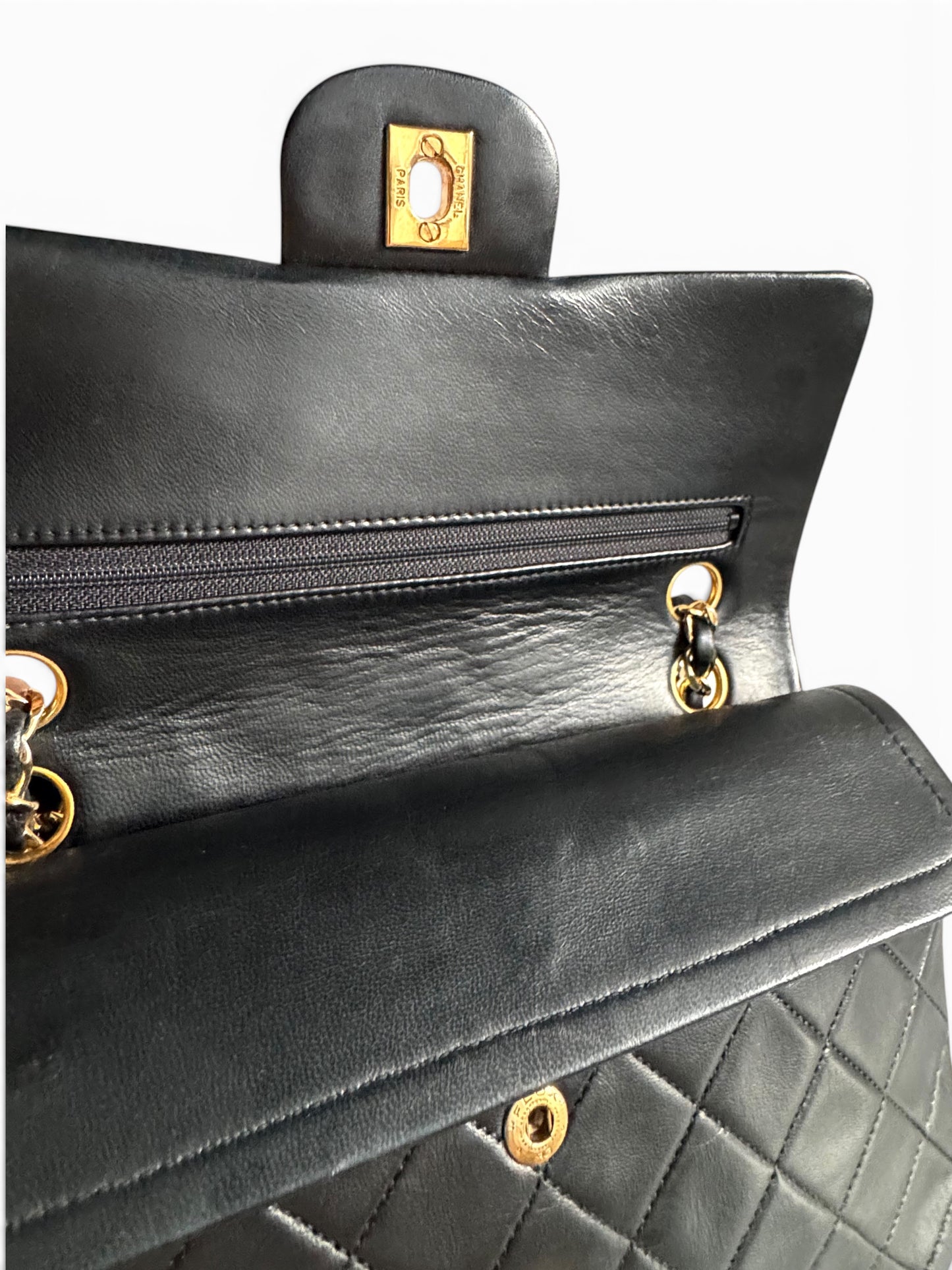 CHANEL Lambskin Quilted Small Double Flap