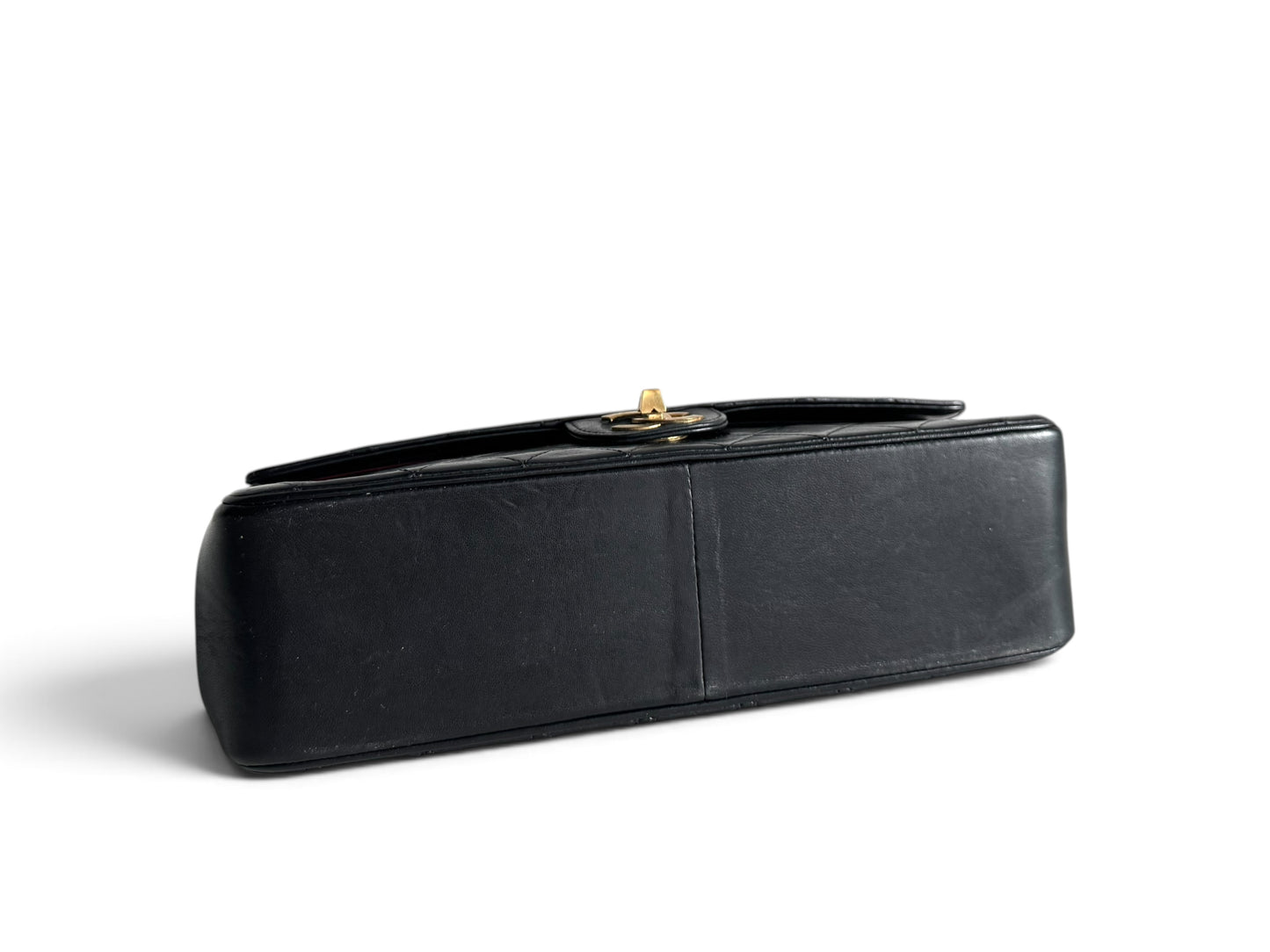 CHANEL Lambskin Medium Mademoiselle Double Flap