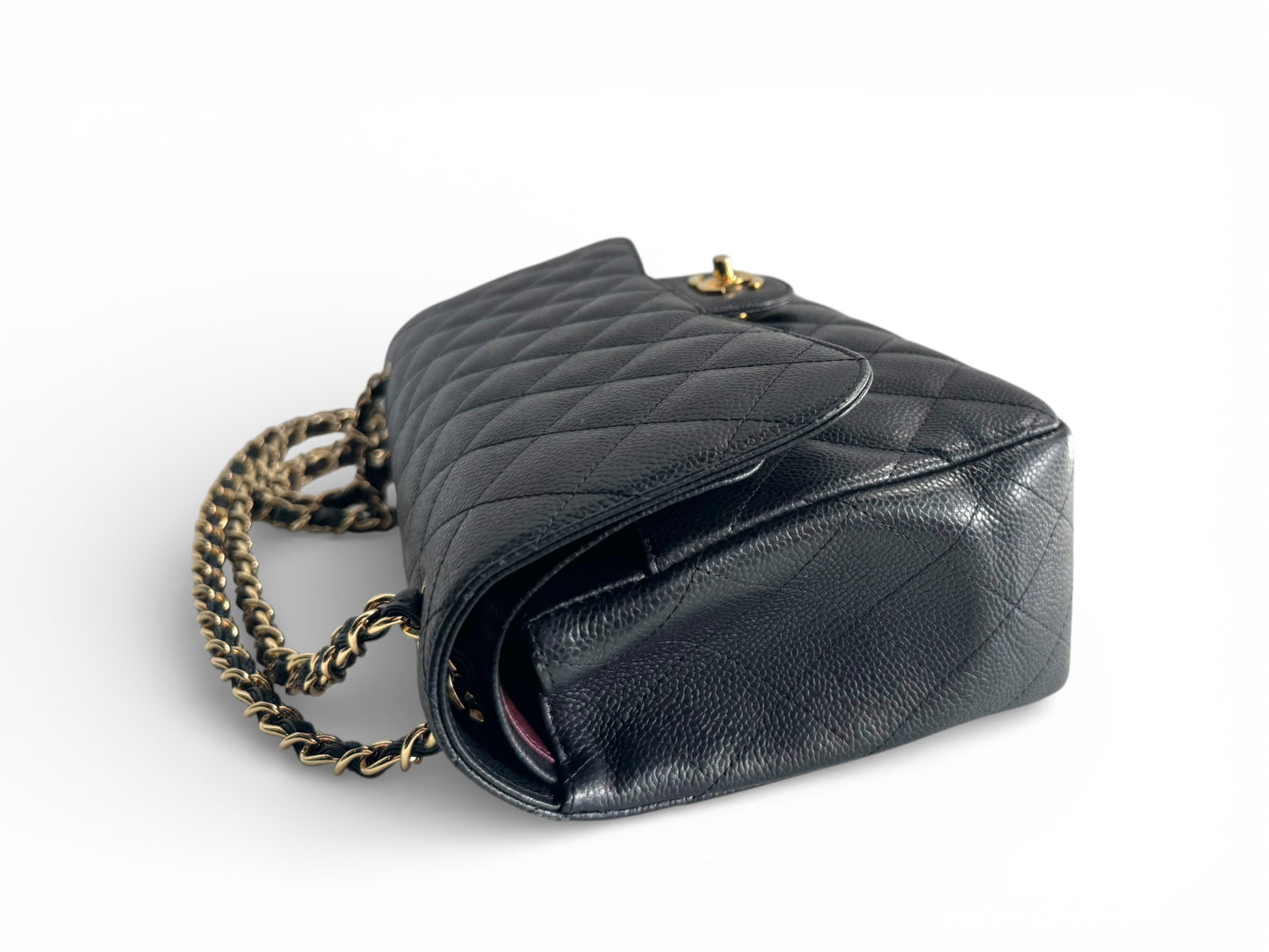 CHANEL Caviar Quilted Jumbo Double Flap