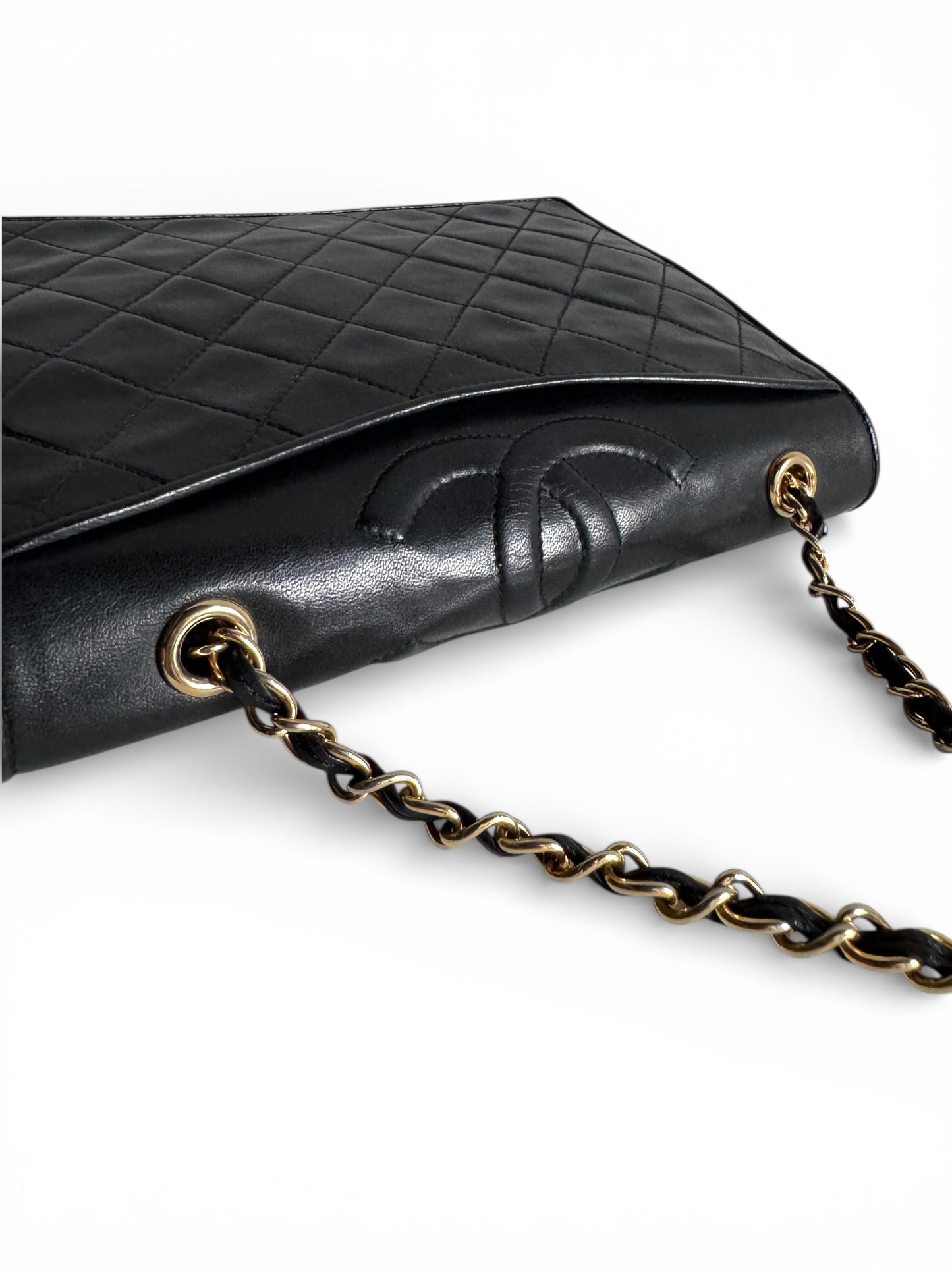 CHANEL Lambskin Quilted Small CC Single Flap Bag