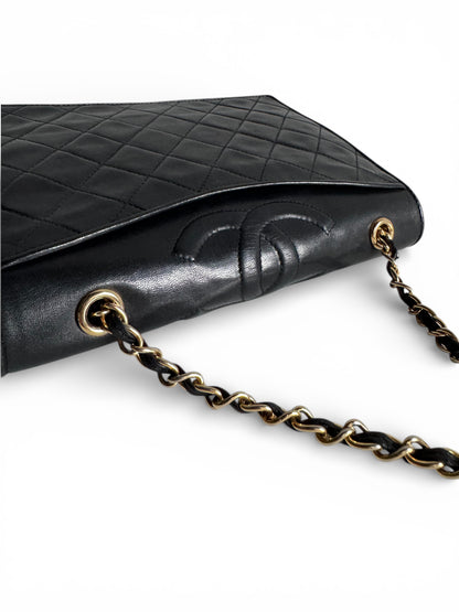 CHANEL Lambskin Quilted Small CC Single Flap Bag