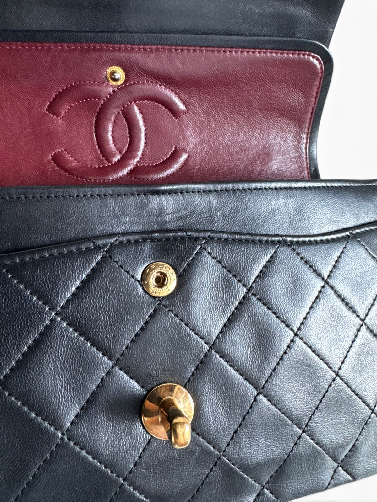 CHANEL Lambskin Quilted Small Double Flap