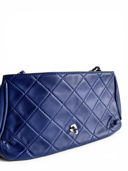 CHANEL Calfskin Quilted CC Curvy Flap