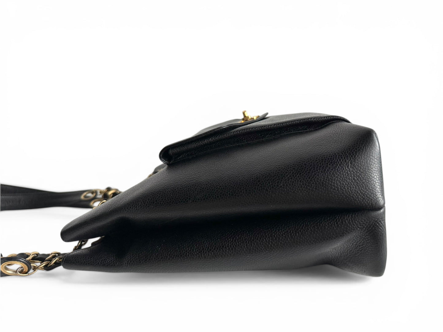 CHANEL Caviar Flap Shoulder Bag