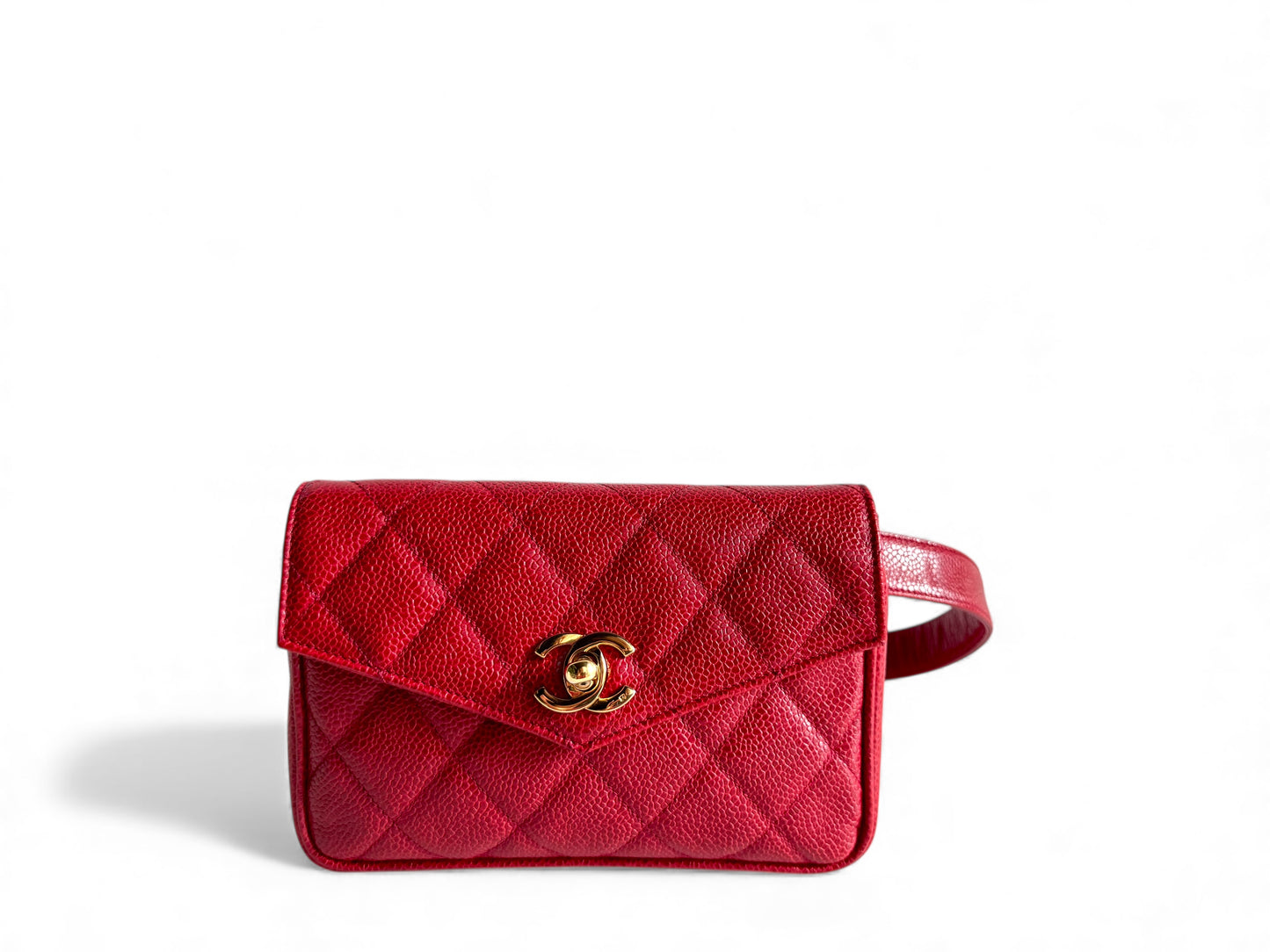 CHANEL Caviar Quilted Flap Waist Belt Bag