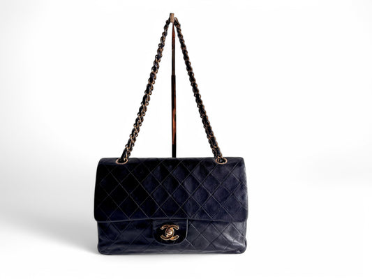CHANEL Matelasse Double Flap Bag Black