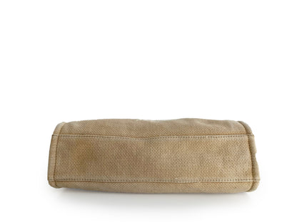 CHANEL Canvas Small Deauville Tote Beige