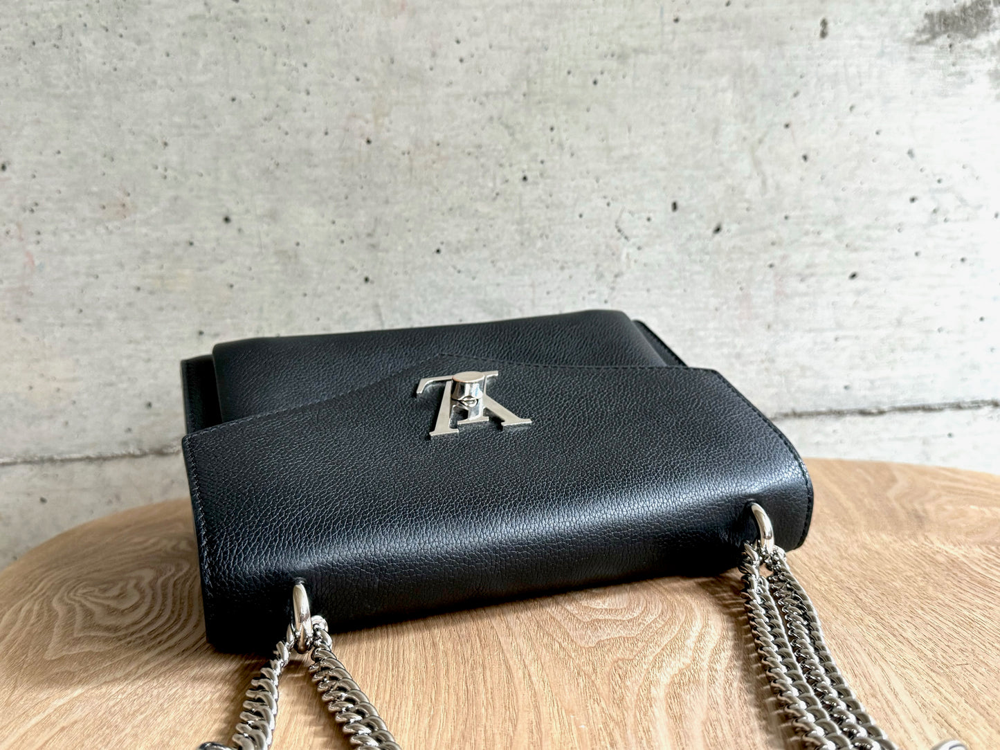 LOUIS VUITTON Soft Calfskin Mylockme Chain Bag BB