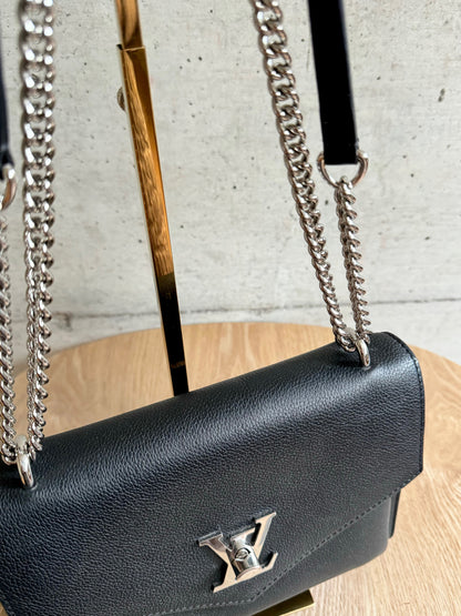 LOUIS VUITTON Soft Calfskin Mylockme Chain Bag BB